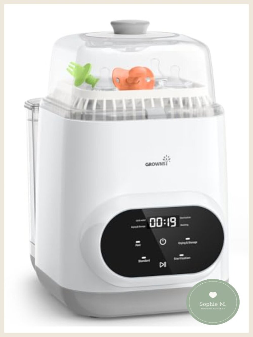 Baby Bottle Washer Sterilizer Dryer w/ 26 Spray Jets